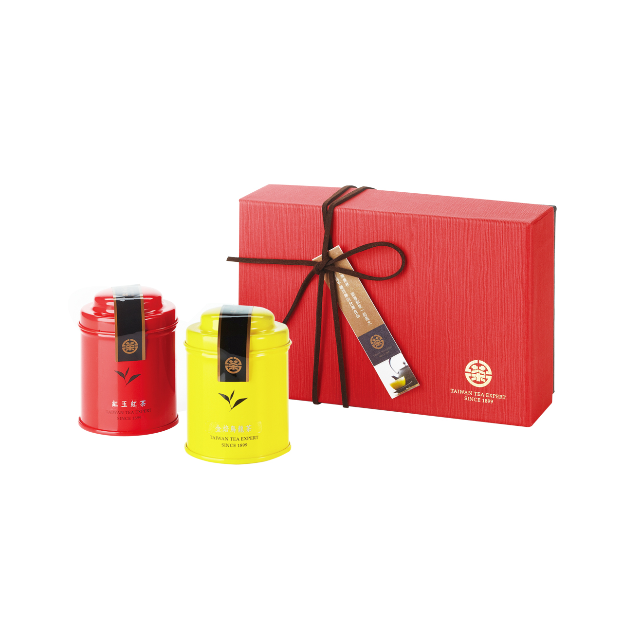 Fashion Tea Collection in Two (Gift Box)Red Jade Black Tea+Golden Daylily Oolong Tea