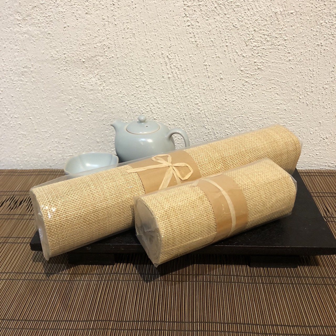 有機仿麻小格紙蓆/米色-中