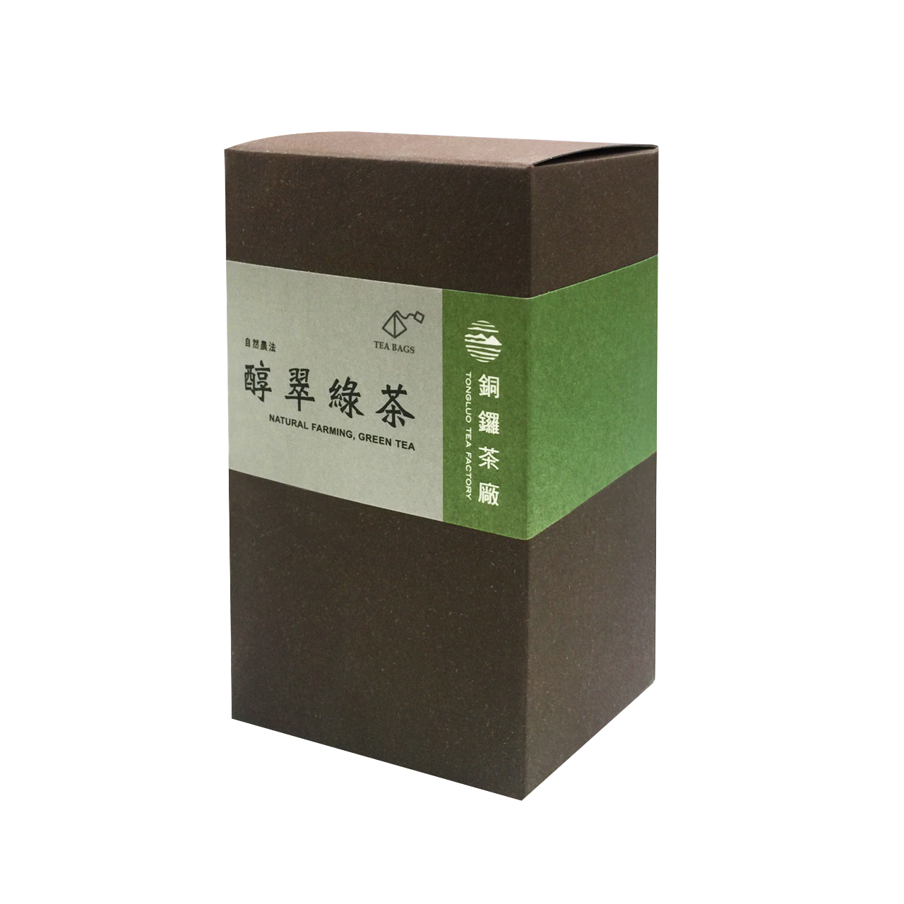 銅鑼-醇翠綠茶立體茶包(2.5g*20入)(自然農法)